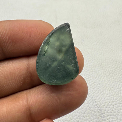 Multicolor Dico Glass Fancy Cabochon, 26x17x7 mm, Loose Gemstone for Jewelry Making