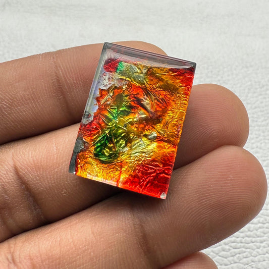 Square Cabochon Gemstone For Making Jewelry- Dico Glass Gemstone (21X18X8MM) 32 CT