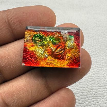 Dico Glass Square Cabochon, 21X18X8MM, 32 CT, Loose Gemstone for Jewelry Making