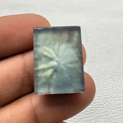 Lab-Grown Multicolor Dico Glass Cushion Cabochon, 24x18x8 mm, 34.1 Cts, Loose Gemstone for Jewelry Making