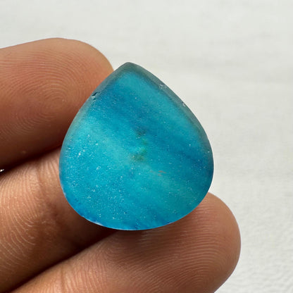 Multi-Color Cabochon, Dico Glass Cabochon Gemstone For Making Jewelry (22x20x6 mm- 21.7 Cts)
