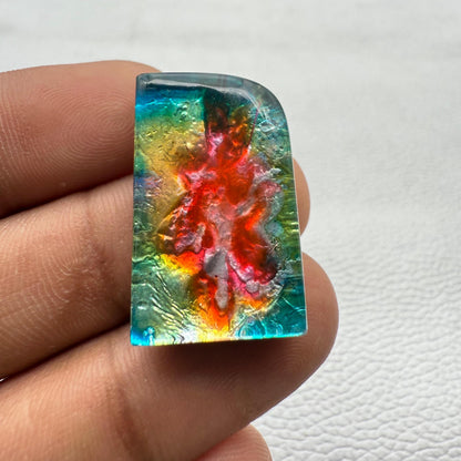 Multicolor Gemstone For Making Jewelry: 27X17X7 M Cabochon, 27x17x7 mm, Loose Gemstone for Jewelry Making