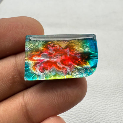 Multicolor Gemstone For Making Jewelry: 27X17X7 M Cabochon, 27x17x7 mm, Loose Gemstone for Jewelry Making