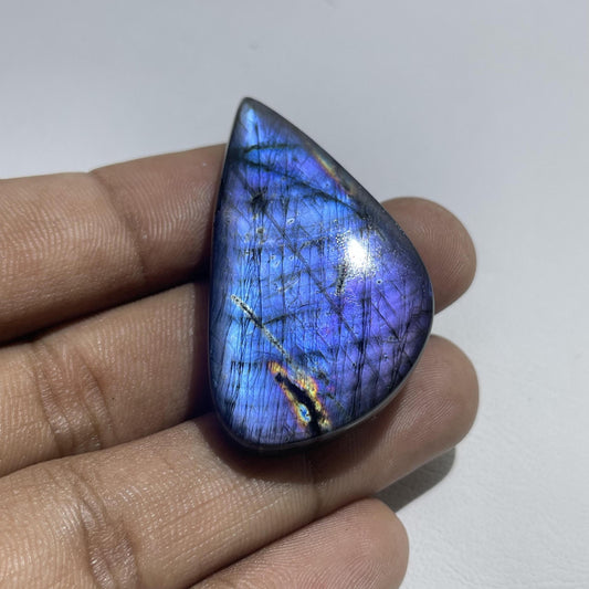 Labradorite Cabochon for Making Jewelry (42x24x6 mm) 69.7 Cts