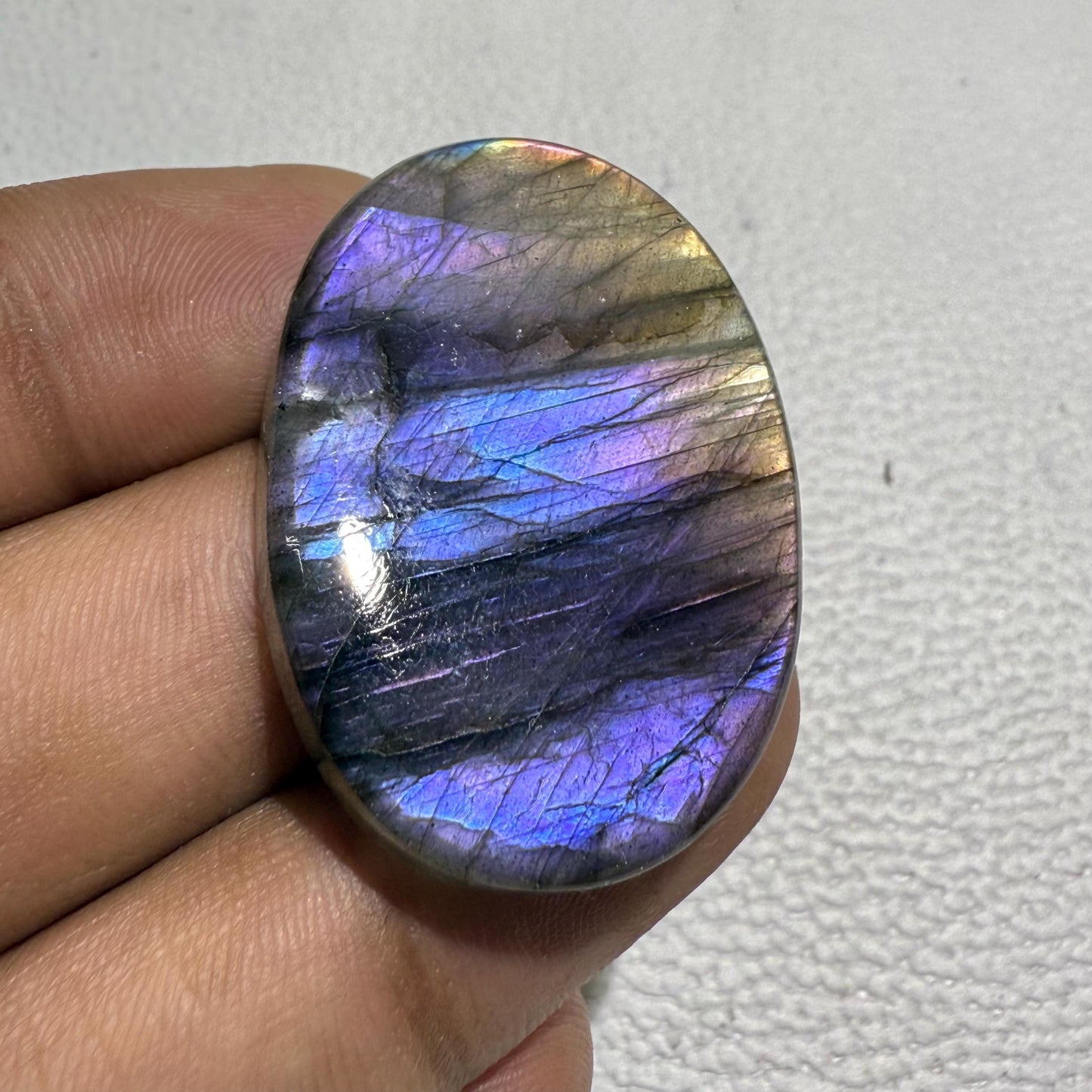 Purple Labradorite Oval Cabochon, 81.90 Cts, Loose Gemstone for Jewelry Making