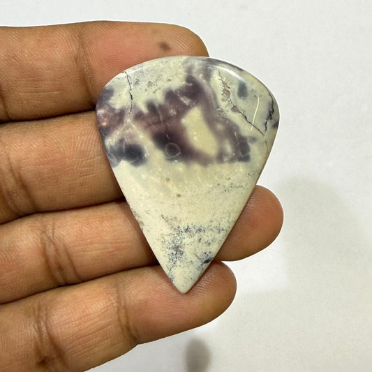 Purple Tiffany Jasper Stone Cabochon, Natural Bertrandite Fluorite Gemstone, Designer Jewelry Making Stone, Loose Gem