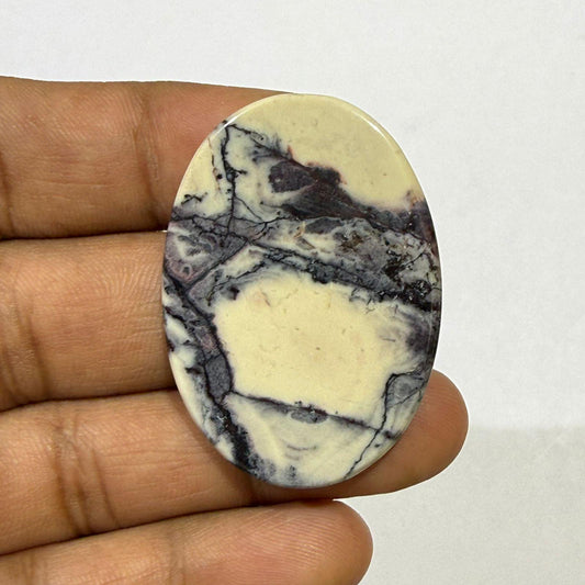 Purple Tiffany Jasper Oval Cabochon Natural Loose Gemstone, Polished Oval Stone for Jewelry Making, Crystal Healing Gem