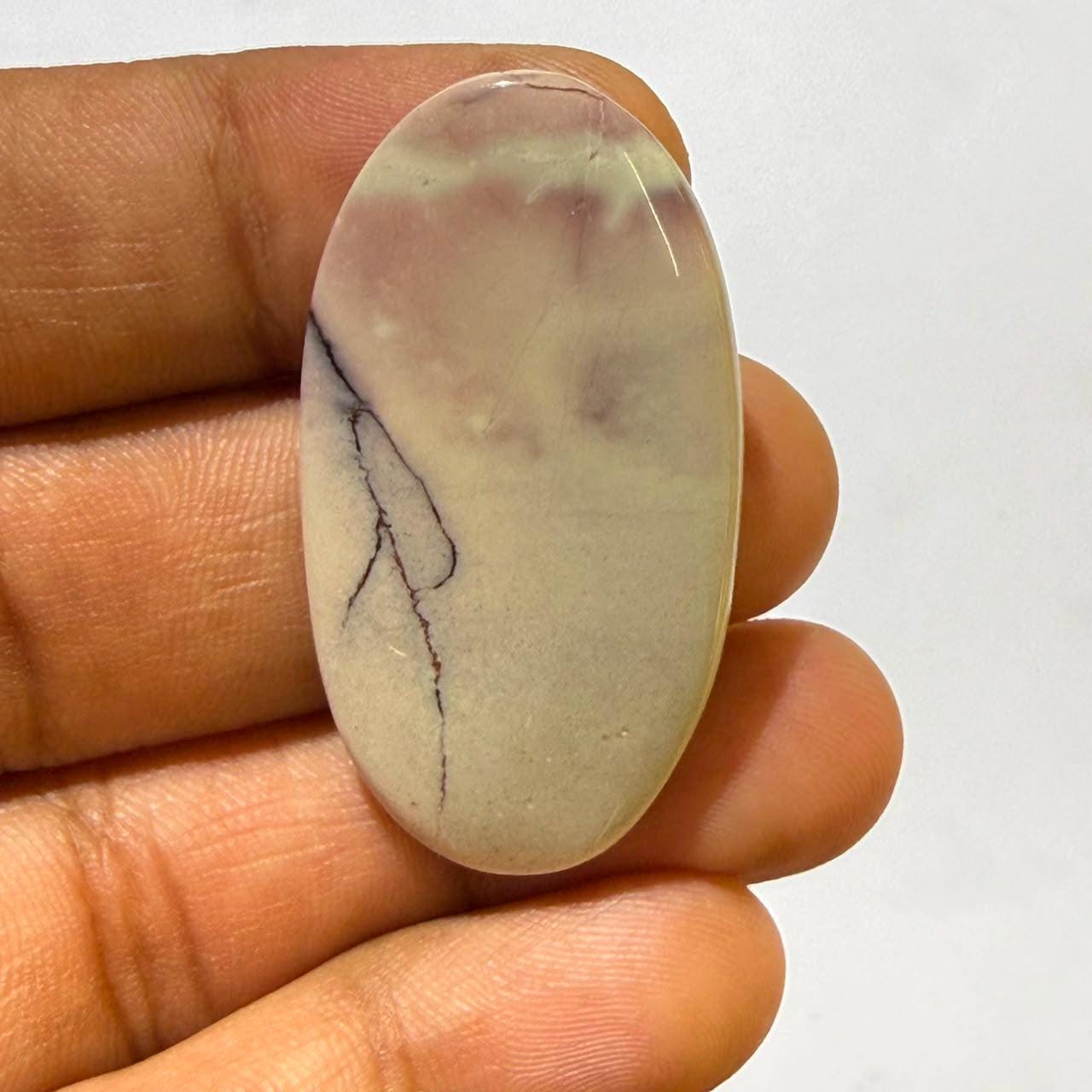 Natural Tiffany Jasper Cabochon Gemstone, Tiffany Jasper Loose Stone, (40x21.5x5mm,37cts)