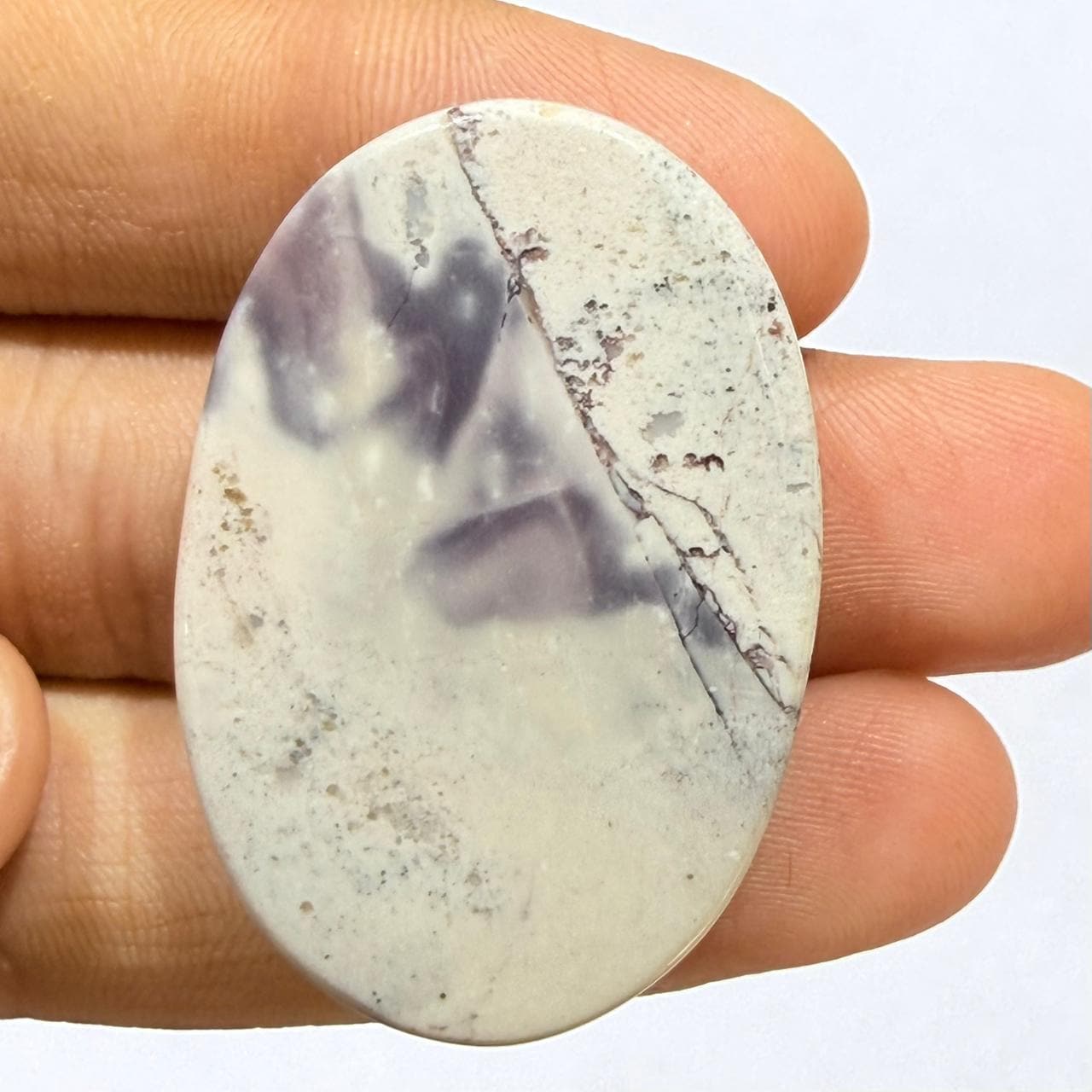 Natural Tiffany Jasper Cabochon Gemstone, Tiffany Jasper Loose Stone (40x26.5x5mm,51.6cts)