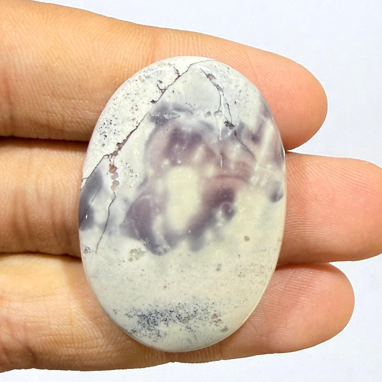 Natural Tiffany Jasper Cabochon Gemstone, Tiffany Jasper Loose Stone (40x26.5x5mm,51.6cts)