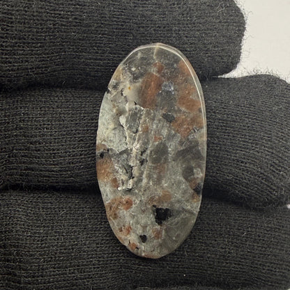 Natural UV Reactive Yooperlite Pear Cabochon, 23 Ct, Loose Gemstone for Jewelry Making