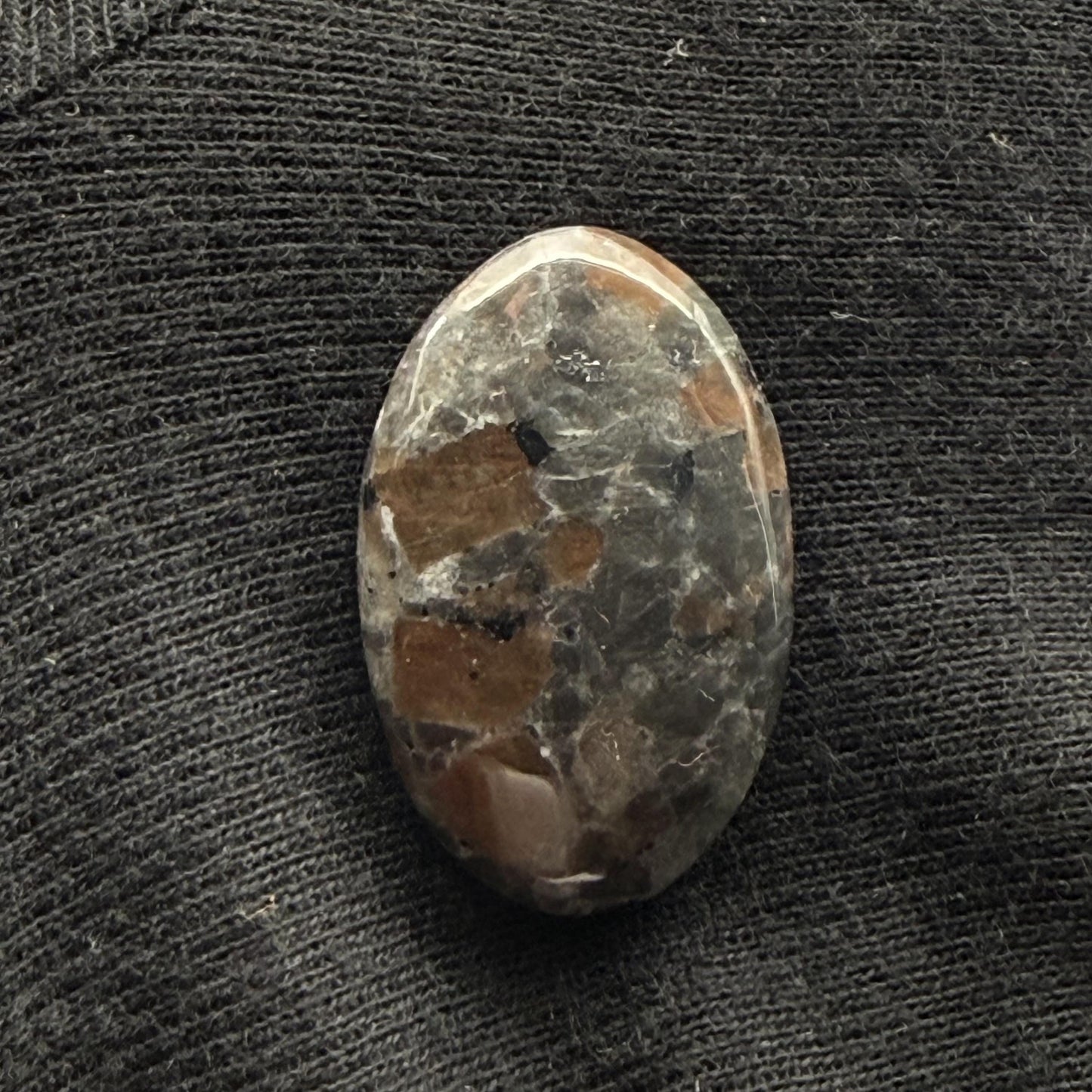 Natural UV Reactive Yooperlite Oval Cabochon, 38 Cts, Loose Gemstone for Jewelry Making
