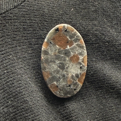 Natural UV Reactive Yooperlite Oval Cabochon, 38 Cts, Loose Gemstone for Jewelry Making