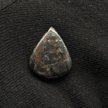 Natural UV Reactive Yooperlite Pear Cabochon, 21 Ct, Loose Gemstone for Jewelry Making