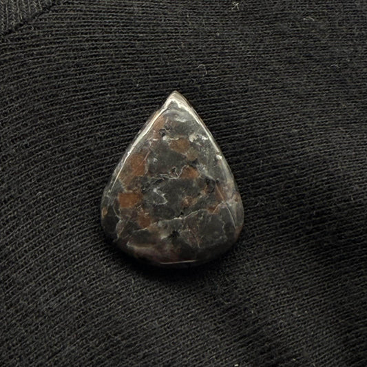Natural UV Reactive Yooperlite Pear Cabochon, 21 Ct, Loose Gemstone for Jewelry Making