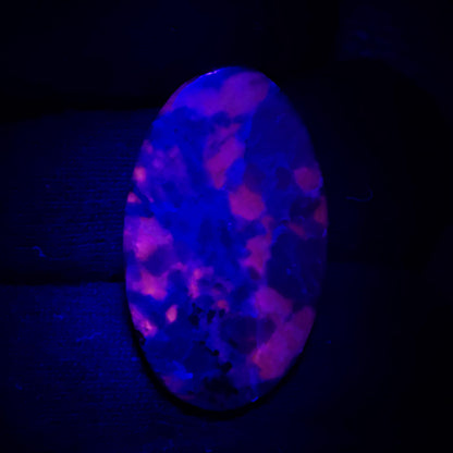 Natural UV Reactive Yooperlite Oval Cabochon, 24 Ct, Loose Gemstone for Jewelry Making