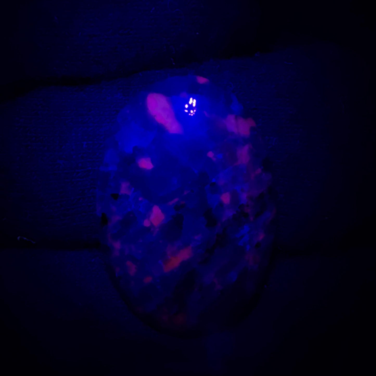 Natural UV Reactive Yooperlite Oval Cabochon, 29 Ct, Loose Gemstone for Jewelry Making