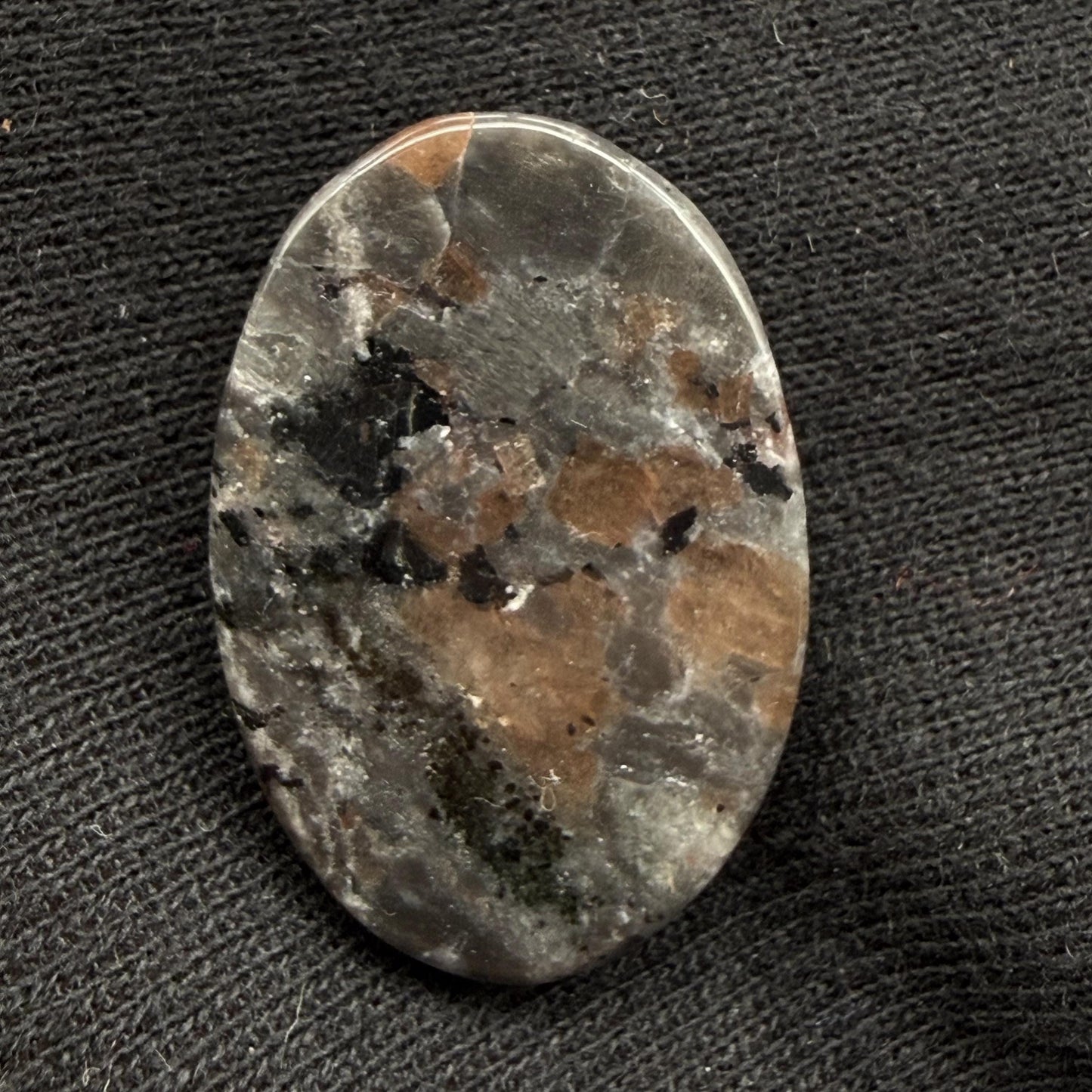 Natural UV Reactive Yooperlite Oval Cabochon, 29 Ct, Loose Gemstone for Jewelry Making