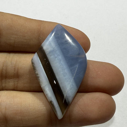 Natural Blue Opal Oval Cabochon, 40x23.5mm, 26 Ct, Loose Gemstone for Jewelry Making