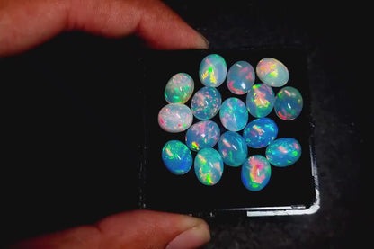 Natural Ethiopian Opal 9x13 mm Cabochon, Opal Cabochon~ Oval Cabochon Calibrated Size~ Opal Loose Stone. (Natural)