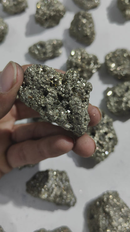 Natural Golden Pyrite Druzy Crystal (Natural)