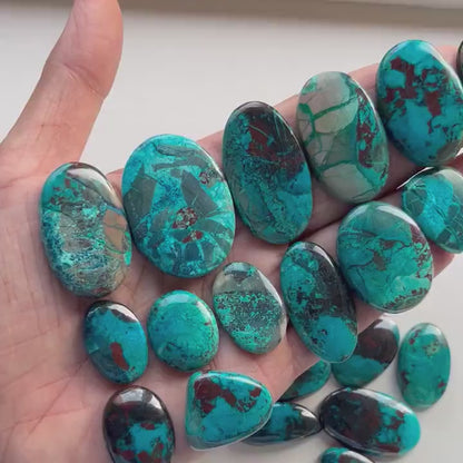 Natural SHATTUCKITE Cabochon Wholesale Lot By Weight With Different Shapes And Sizes Used For Jewelry Making (Natural)
