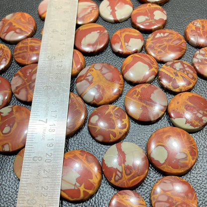 Noreena Jasper, AAA Quality Cabochon | Natural Pilbara Gemstone, Hand Polished, Loose Round