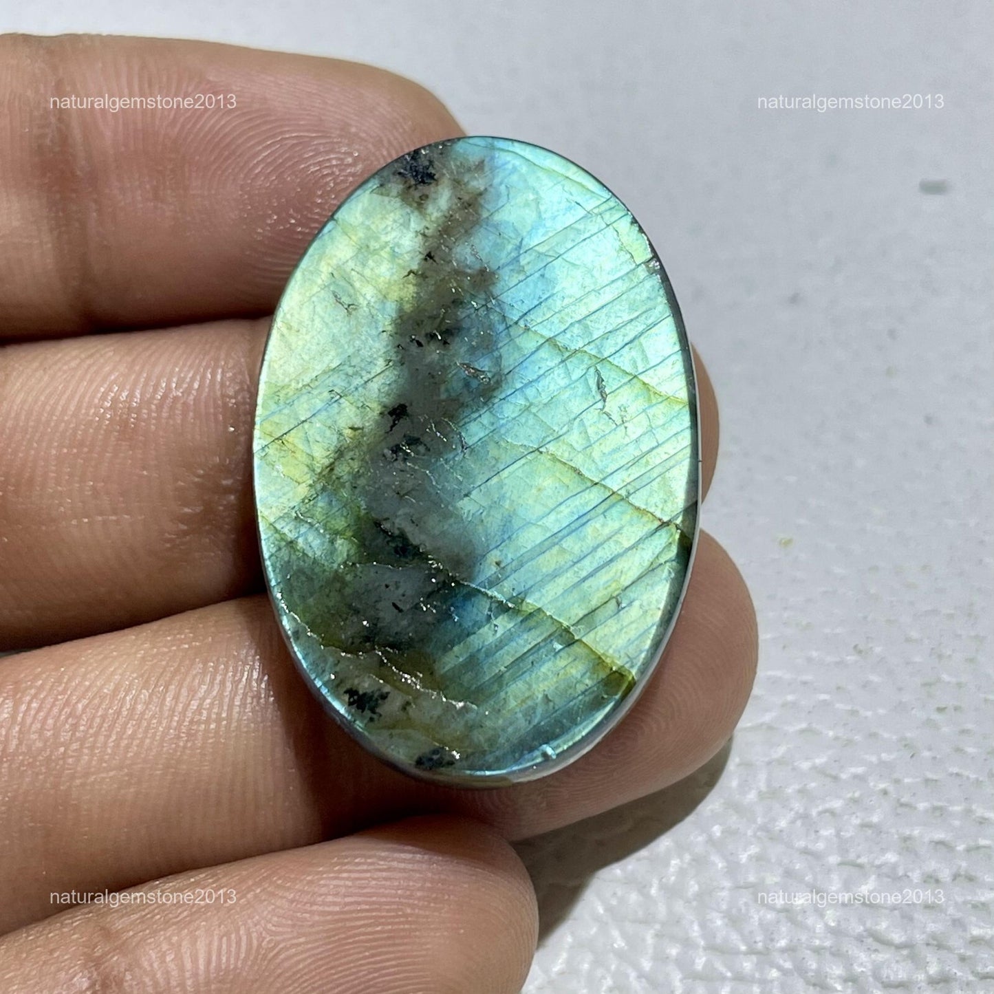 Natural Dendritic Opal Pear Cabochon, 31x18x4mm, 15cts, Loose Gemstone for Jewelry Making