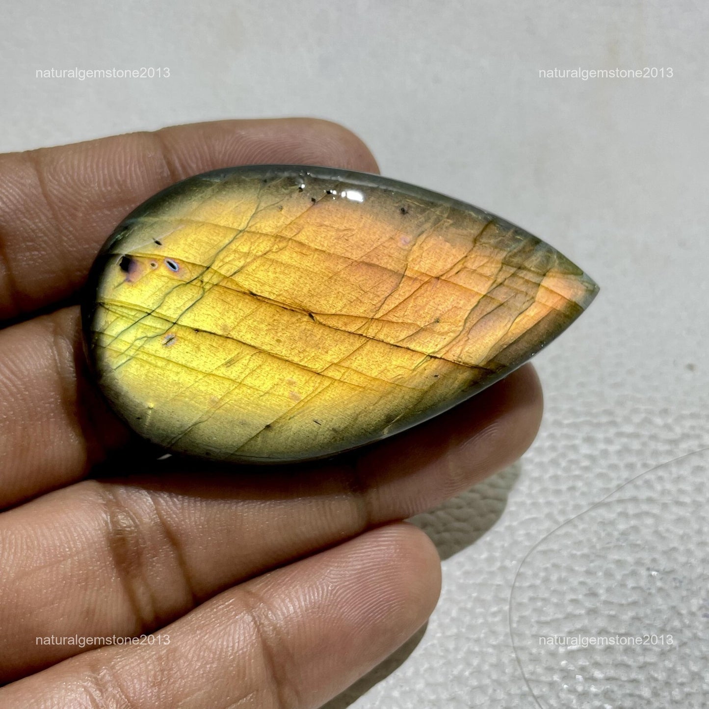 Natural Dendritic Opal Cushion Cabochon, 28x28x5mm, 32cts, Loose Gemstone for Jewelry Making