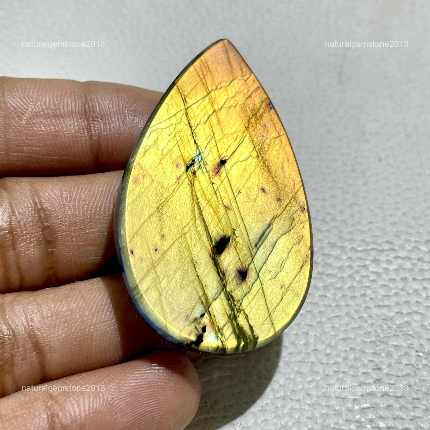 Natural Dendritic Opal Cushion Cabochon, 28x28x5mm, 32cts, Loose Gemstone for Jewelry Making