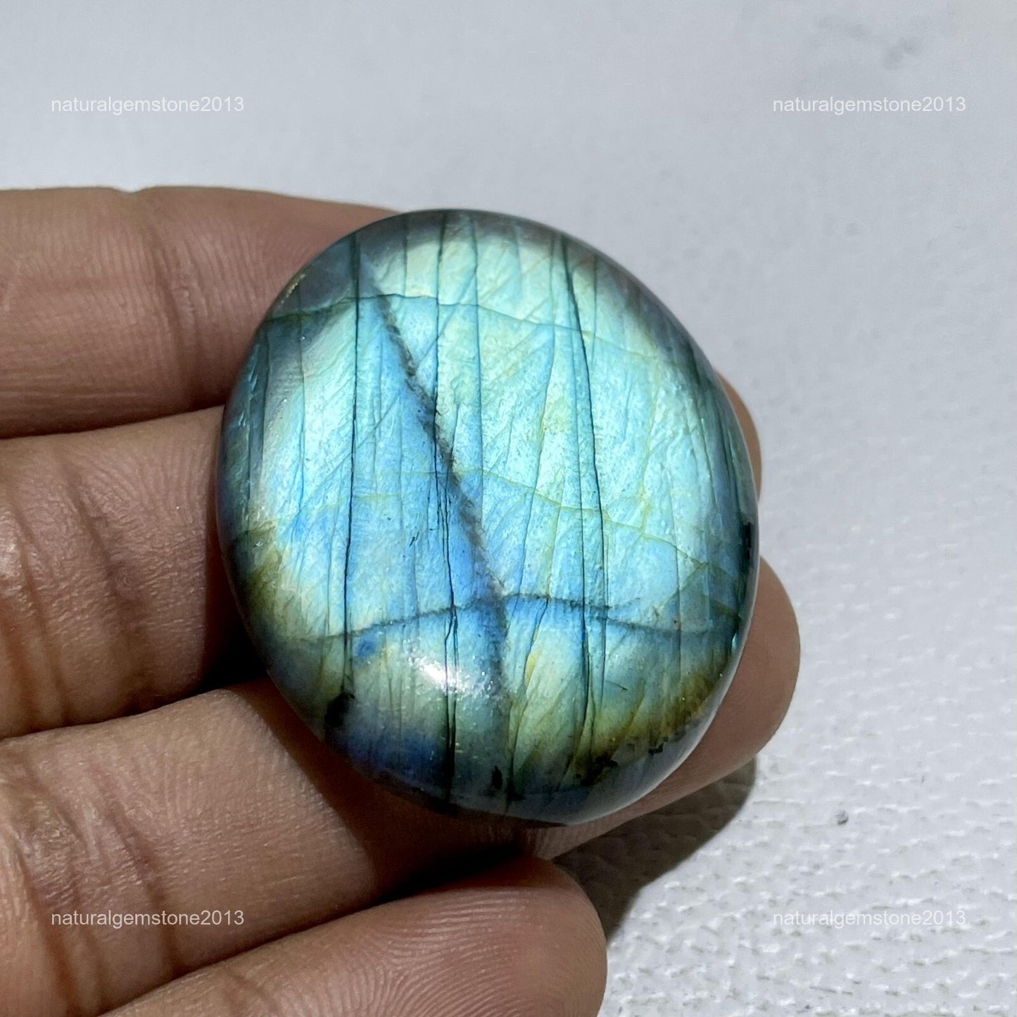 Natural Dendritic Opal Cushion Cabochon, 36x31x5mm, 41 cts, Loose Gemstone for Jewelry Making