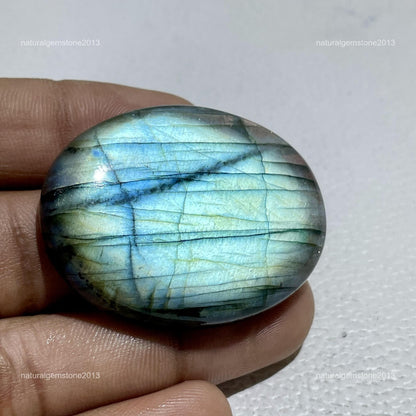 Natural Dendritic Opal Cushion Cabochon, 36x31x5mm, 41 cts, Loose Gemstone for Jewelry Making