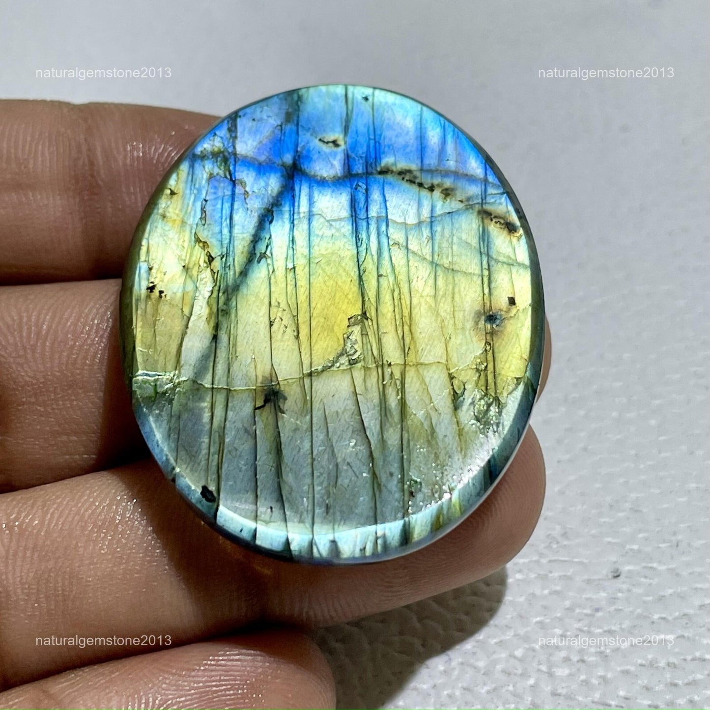 Natural Dendritic Opal Cushion Cabochon, 36x31x5mm, 41 cts, Loose Gemstone for Jewelry Making