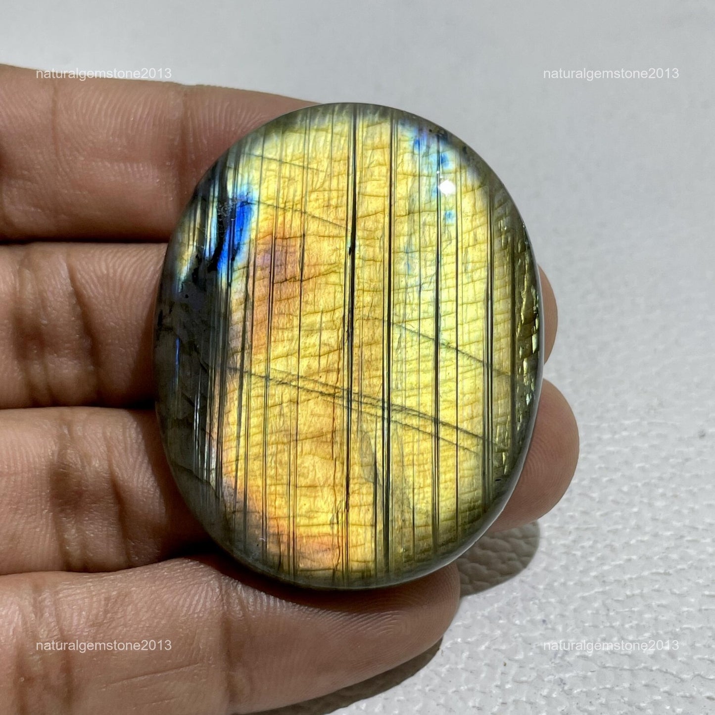 Natural Tiffany Jasper Cabochon, 40x26.5x5mm, 51.6cts, Loose Gemstone for Jewelry Making