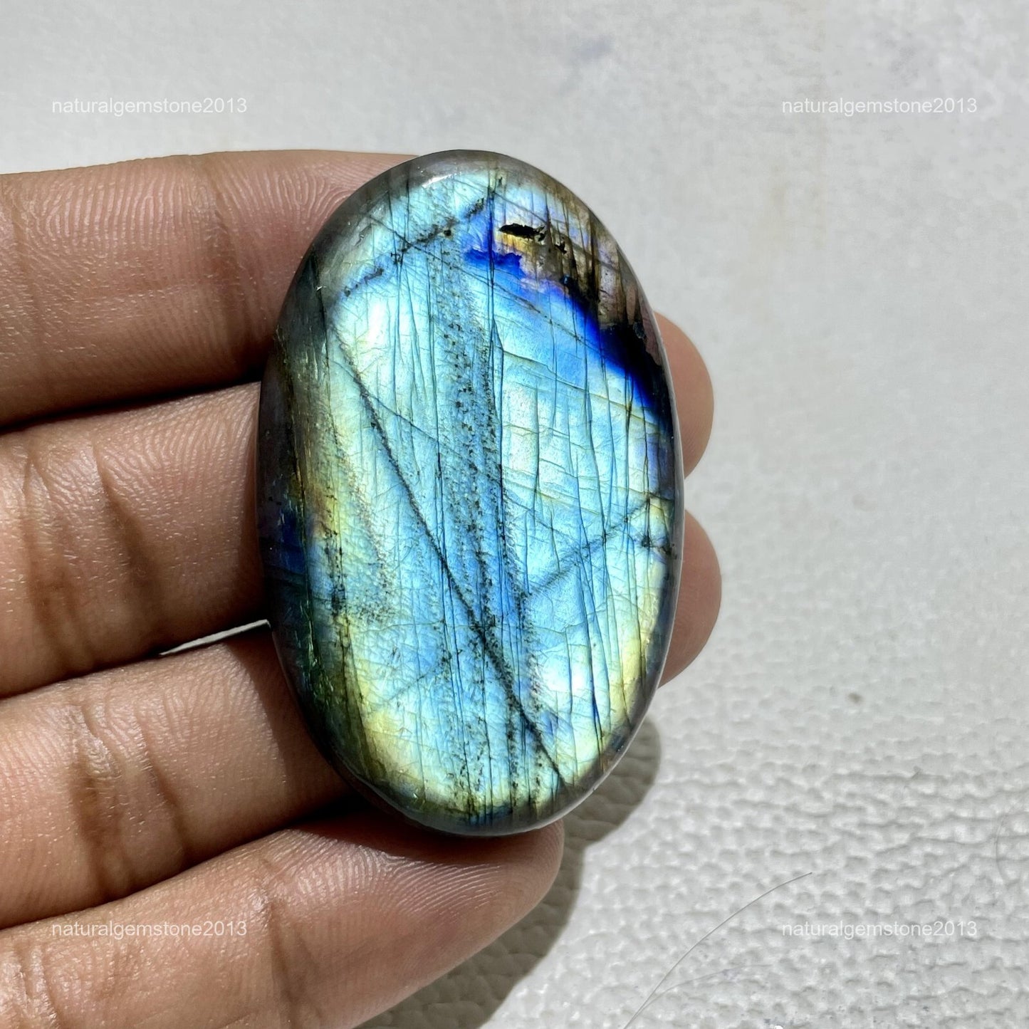 Natural Black White Dendritic Opal Round Cabochon, 24x4 mm, 21cts, Loose Gemstone for Jewelry Making