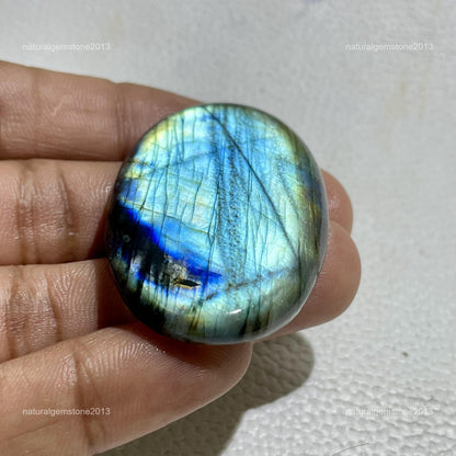 Natural Black White Dendritic Opal Round Cabochon, 24x4 mm, 21cts, Loose Gemstone for Jewelry Making