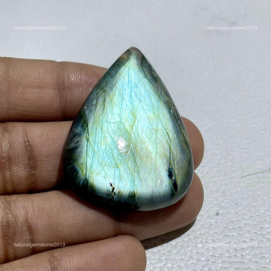 Natural Purple Tiffany Jasper Pear Cabochon, 39x27x5mm, 39 cts, Loose Gemstone for Jewelry Making