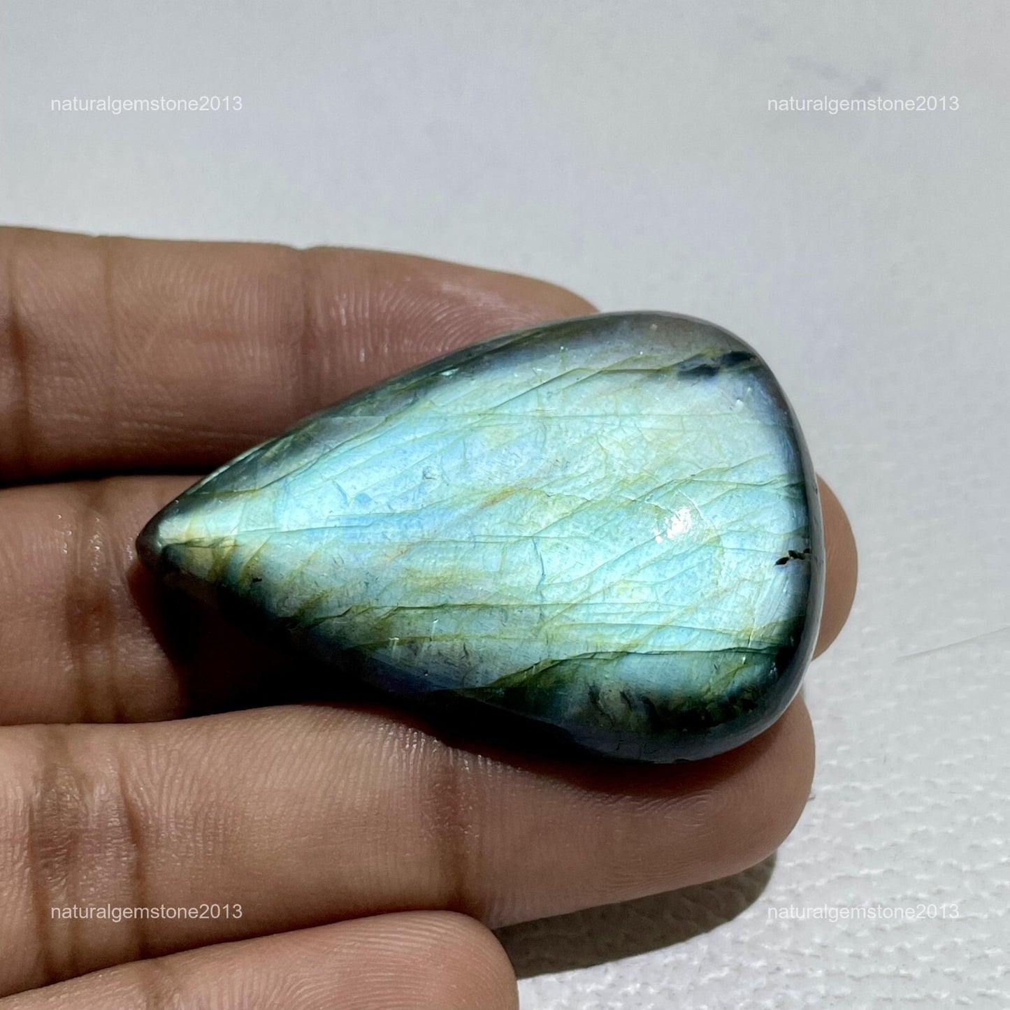 Natural Purple Tiffany Jasper Pear Cabochon, 39x27x5mm, 39 cts, Loose Gemstone for Jewelry Making
