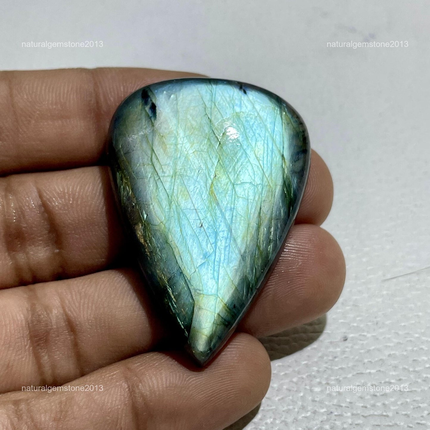 Natural Purple Tiffany Jasper Pear Cabochon, 39x27x5mm, 39 cts, Loose Gemstone for Jewelry Making