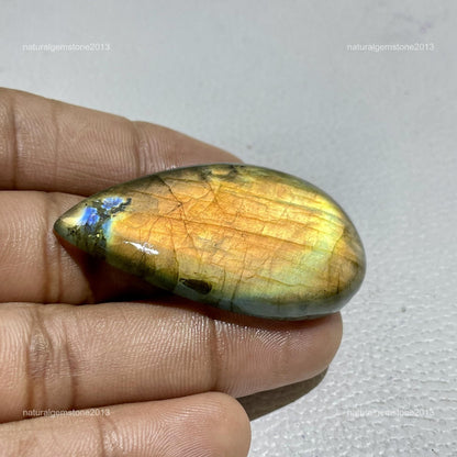 Natural Dendritic Opal Oval Cabochon, 29x26x3mm, 15.5 cts, Loose Gemstone for Jewelry Making