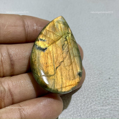 Natural Dendritic Opal Oval Cabochon, 29x26x3mm, 15.5 cts, Loose Gemstone for Jewelry Making