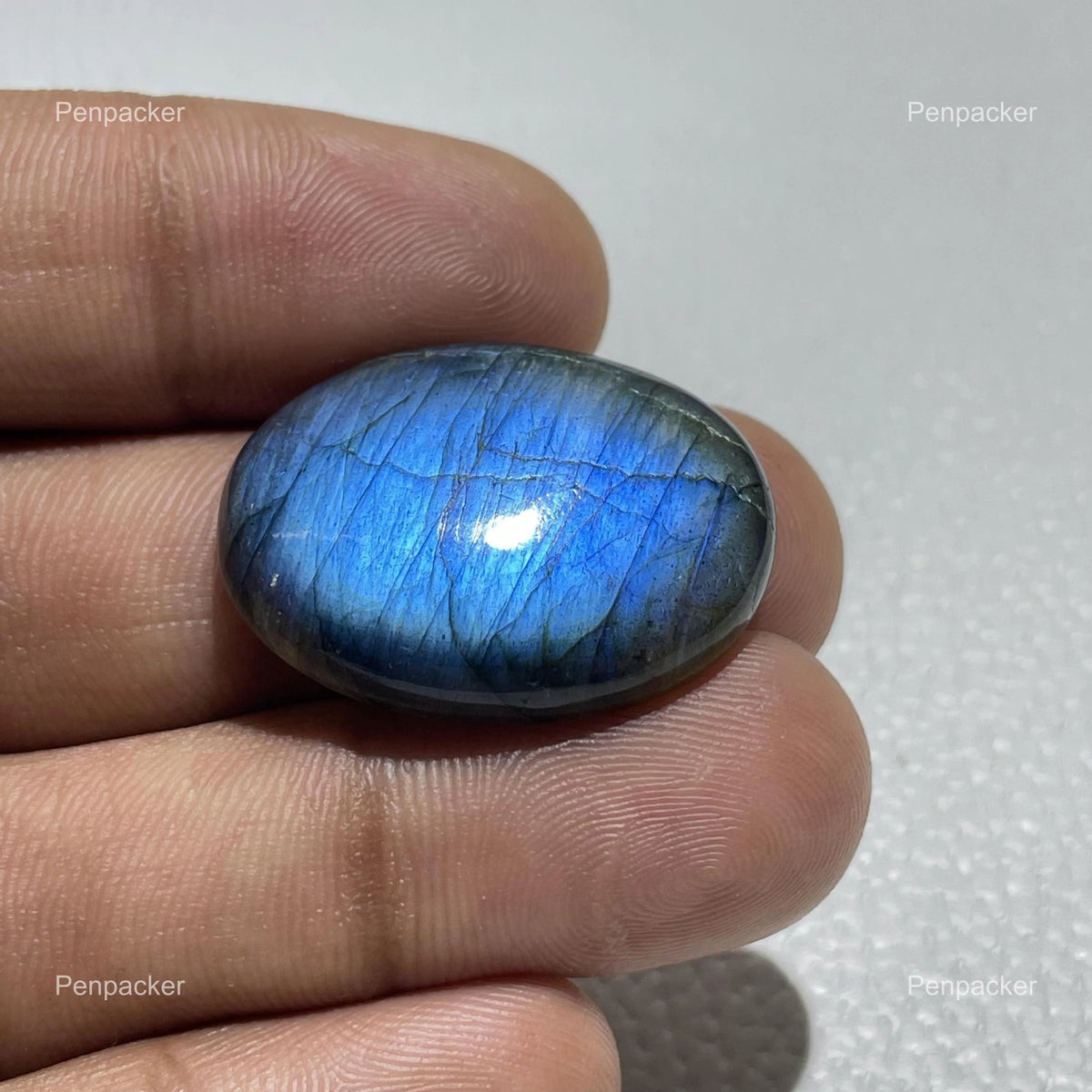 Blue Labradorite Oval Cabochon: Natural Loose Gemstone