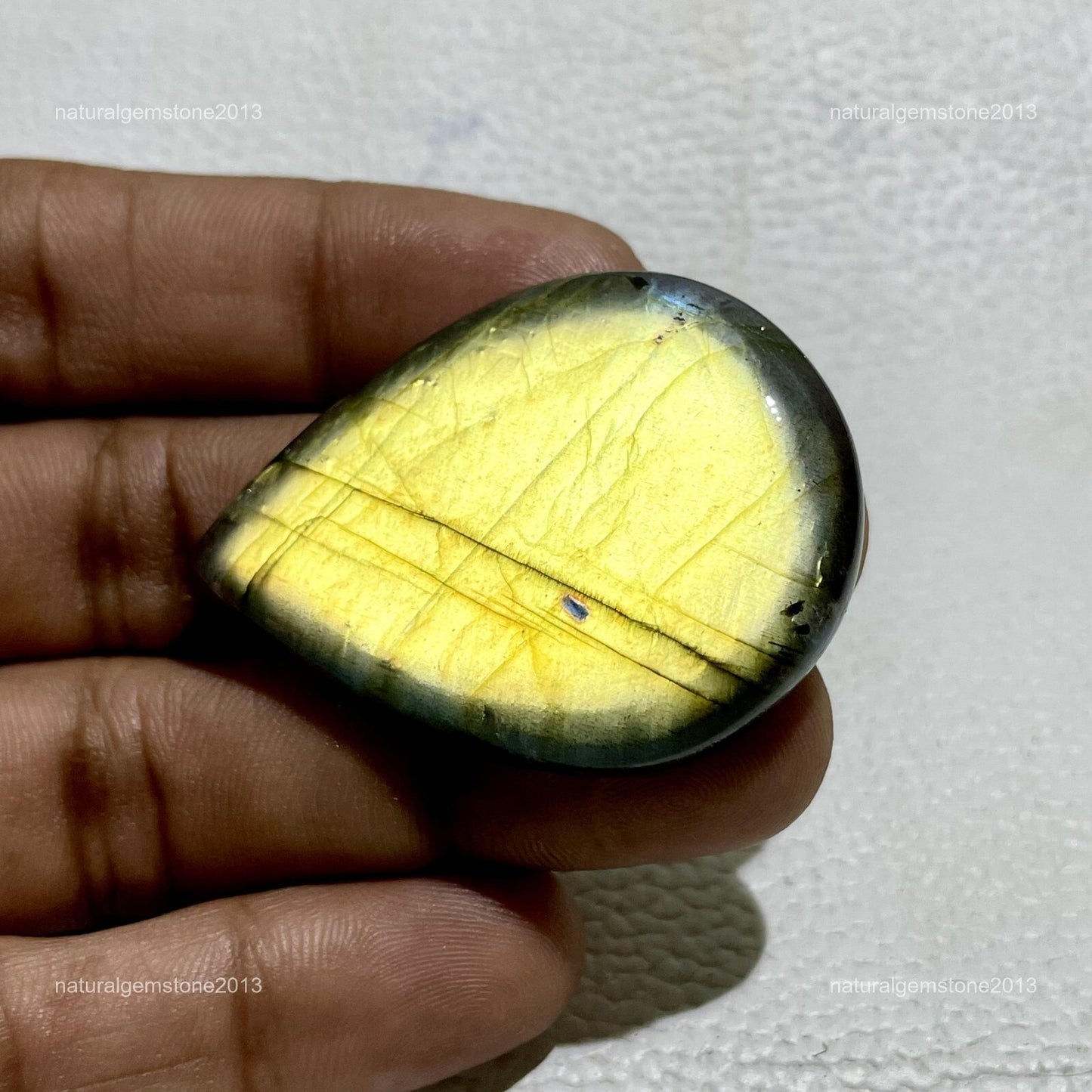 Natural Dendritic Opal Oval Cabochon, 36x34x5mm, Loose Gemstone for Jewelry Making