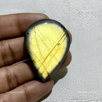 Natural Dendritic Opal Oval Cabochon, 36x34x5mm, Loose Gemstone for Jewelry Making