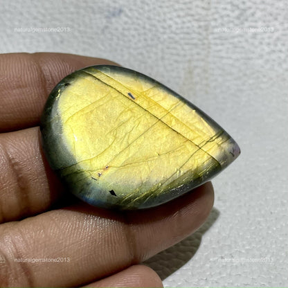 Natural Dendritic Opal Oval Cabochon, 36x34x5mm, Loose Gemstone for Jewelry Making