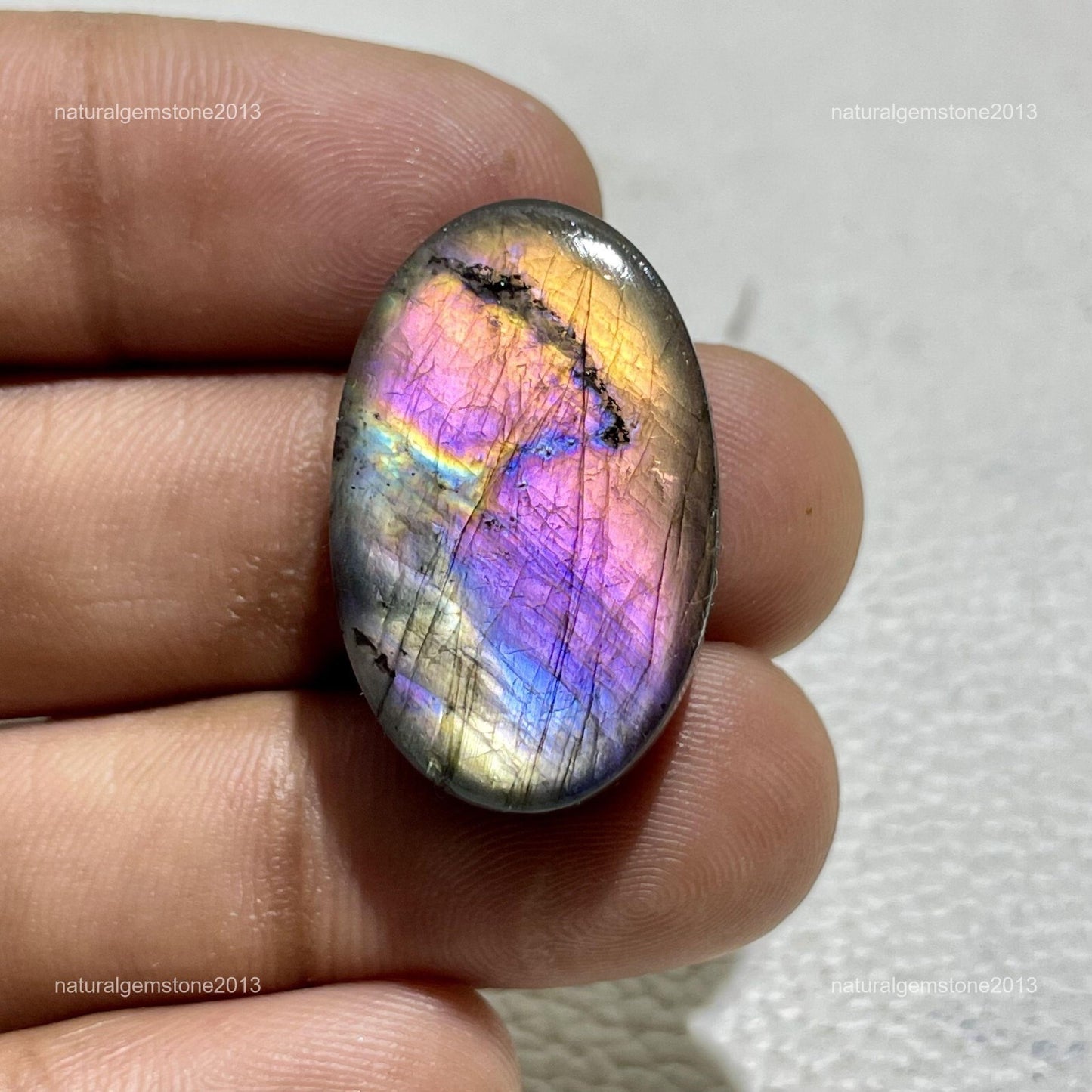 Natural Matrix Blue Opal Teardrop Cabochon, 41 Ct, Loose Gemstone for Jewelry Making