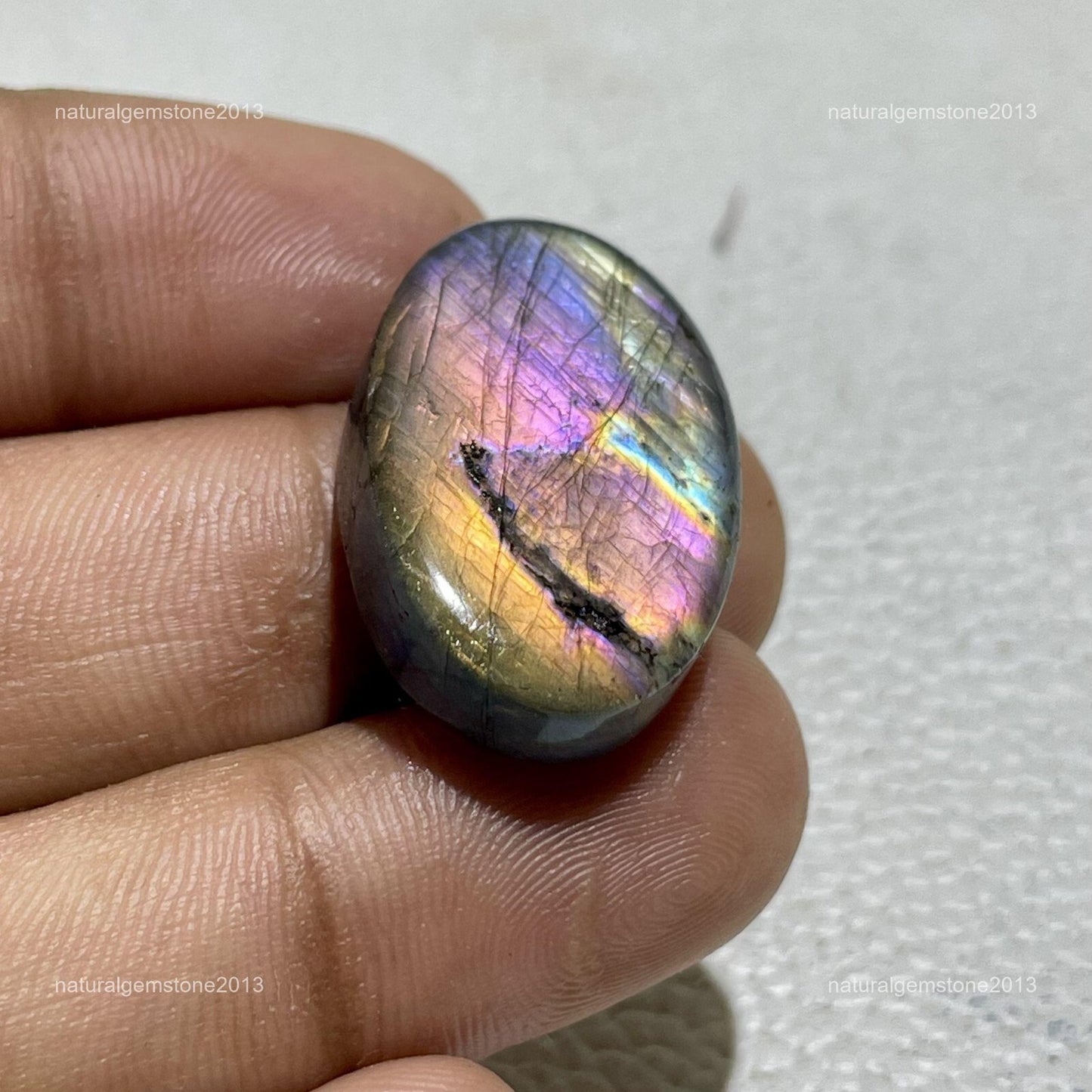 Natural Matrix Blue Opal Teardrop Cabochon, 41 Ct, Loose Gemstone for Jewelry Making