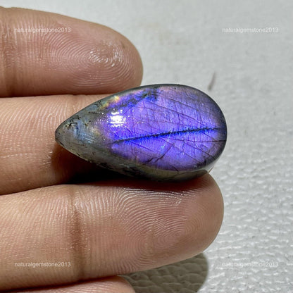 Natural Blue Opal Oval Cabochon, 46.5x18mm, 42 Ct, Loose Gemstone for Jewelry Making