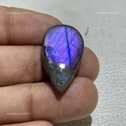 Natural Blue Opal Oval Cabochon, 46.5x18mm, 42 Ct, Loose Gemstone for Jewelry Making