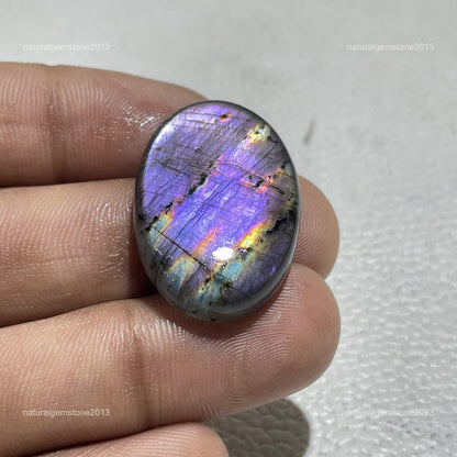 Natural Blue Opal Oval Cabochon, 44.5x19mm, 40 Ct, Loose Gemstone for Jewelry Making